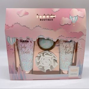 BUBBLE BOUTIQUE orange blossom, vanilla and jasmine bath and body set NEW
